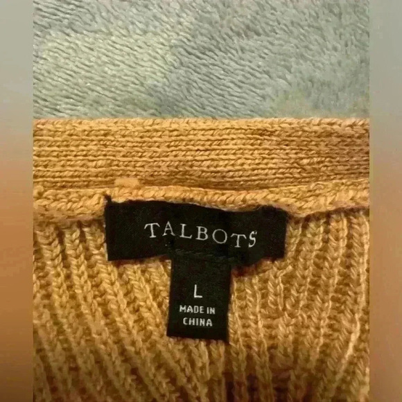 Women’s Tan Talbots Sweater Vest - Picture 3 of 6